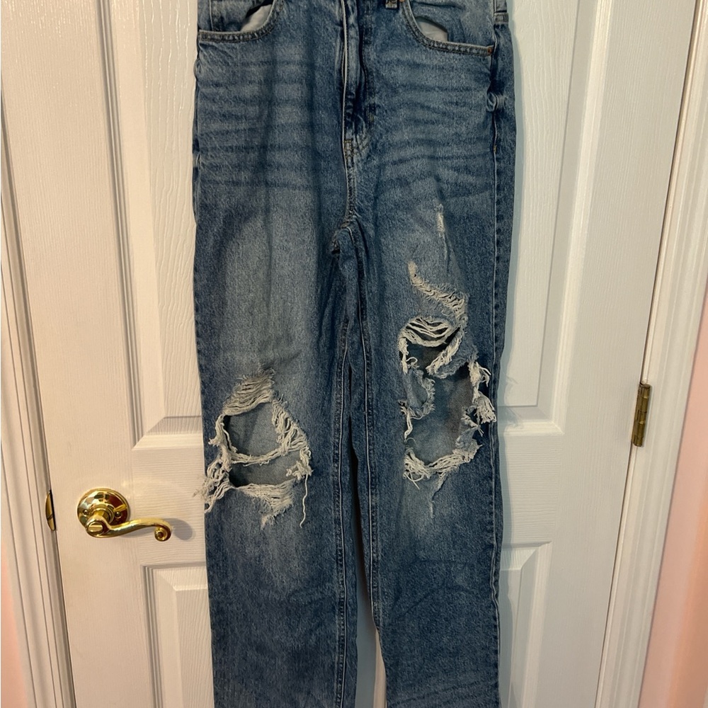 PacSun Blue Distressed Boyfriend Jeans